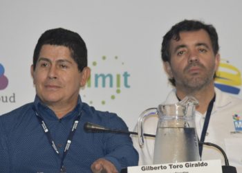 Gilberto Toro, Director de Fedemunicipios y Fabio Ríos, Director de Masora