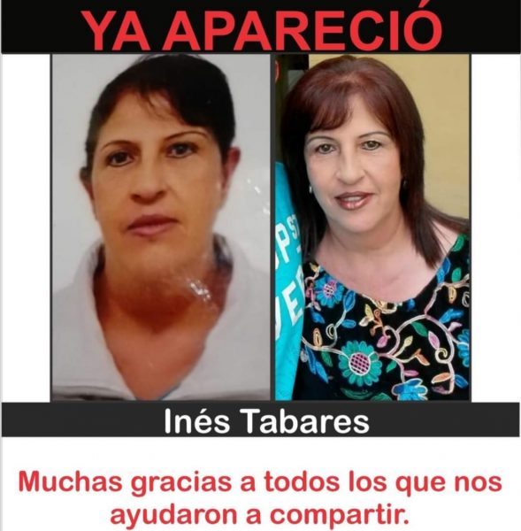 Ya apareció la señora Inés Tabares, familiares reportaron la buena ...